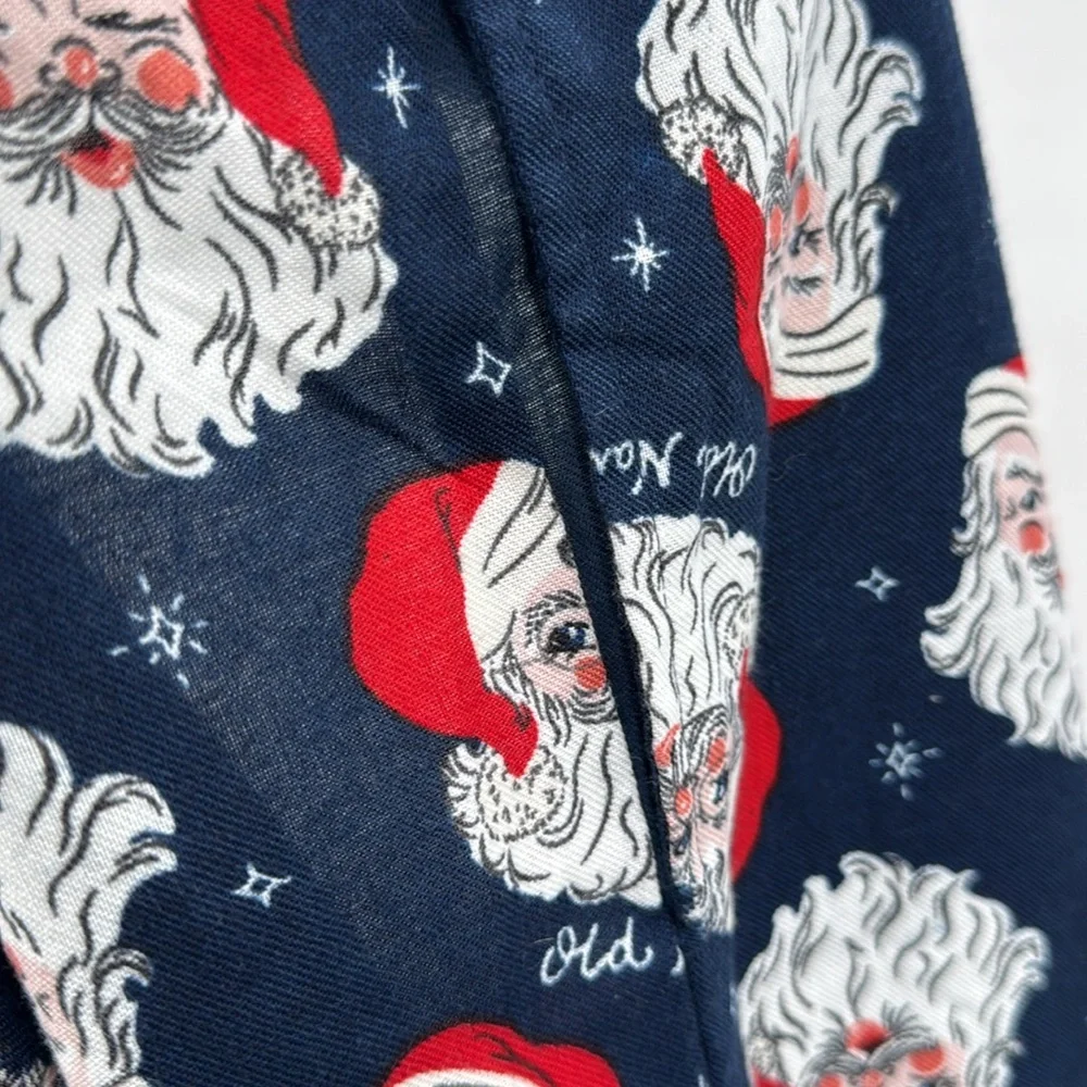 Old Navy Kids Pajama Set Navy and Red Santa Print lightweight unisex XXL 18